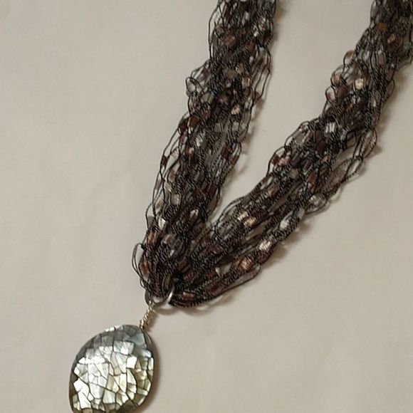 Hand Crocheted Ladder Ribbon Necklace! - Picture 6 of 7